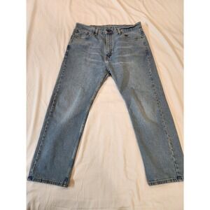 Levi's 505 Men's Jeans Regular Fit Straight Leg Size W38X29L Medium Wash Blue